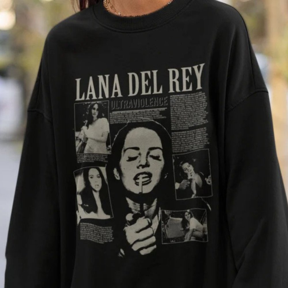 Lana Del Rey Sweatshirt, Oversized Vintage Lana Del Rey Merch